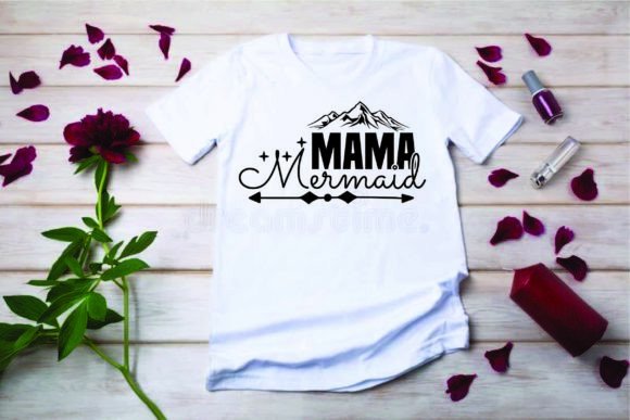 Adventure Quote Design, Mama Mermaid Graphics